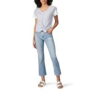 Ag Adriano Goldschmied Jodi Crop Ankle Straight Light Blue Denim Jeans Size 26